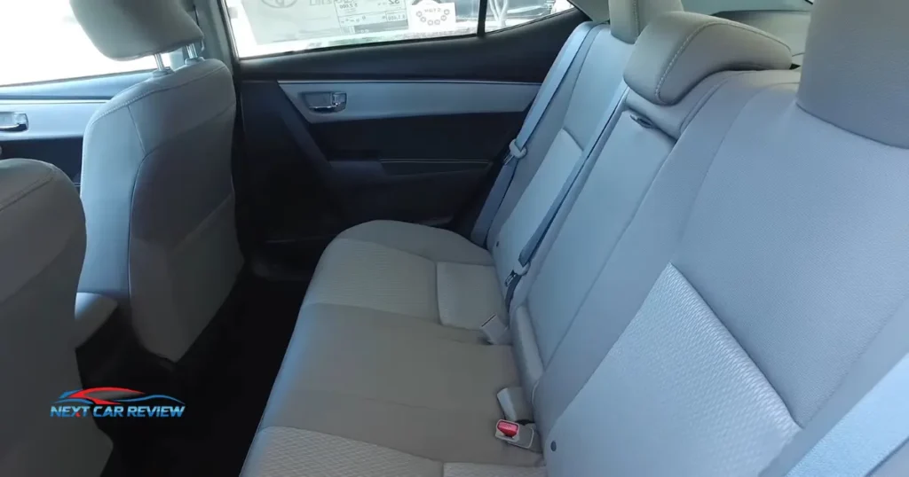 2016 Toyota Corolla  Seating