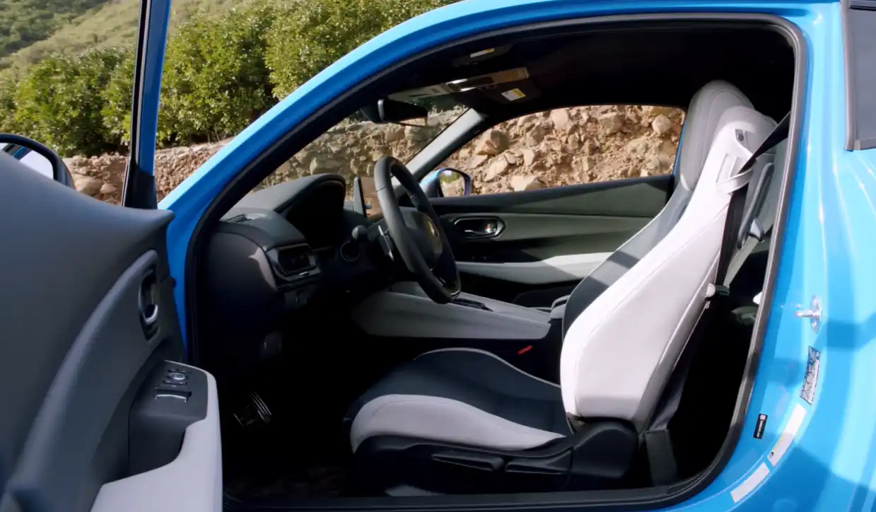 Open drivers door showing 2025 Honda Prelude interior