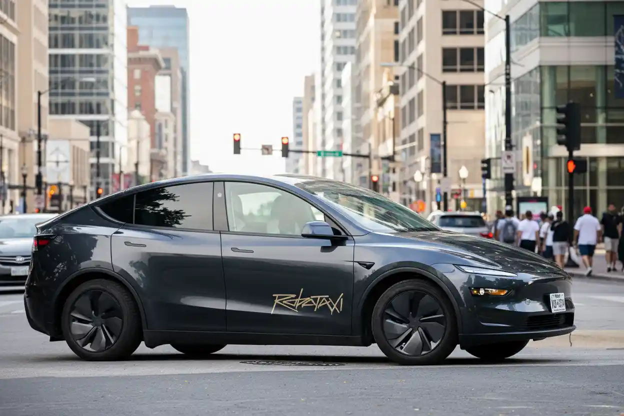 Tesla Model S and the Robotaxi