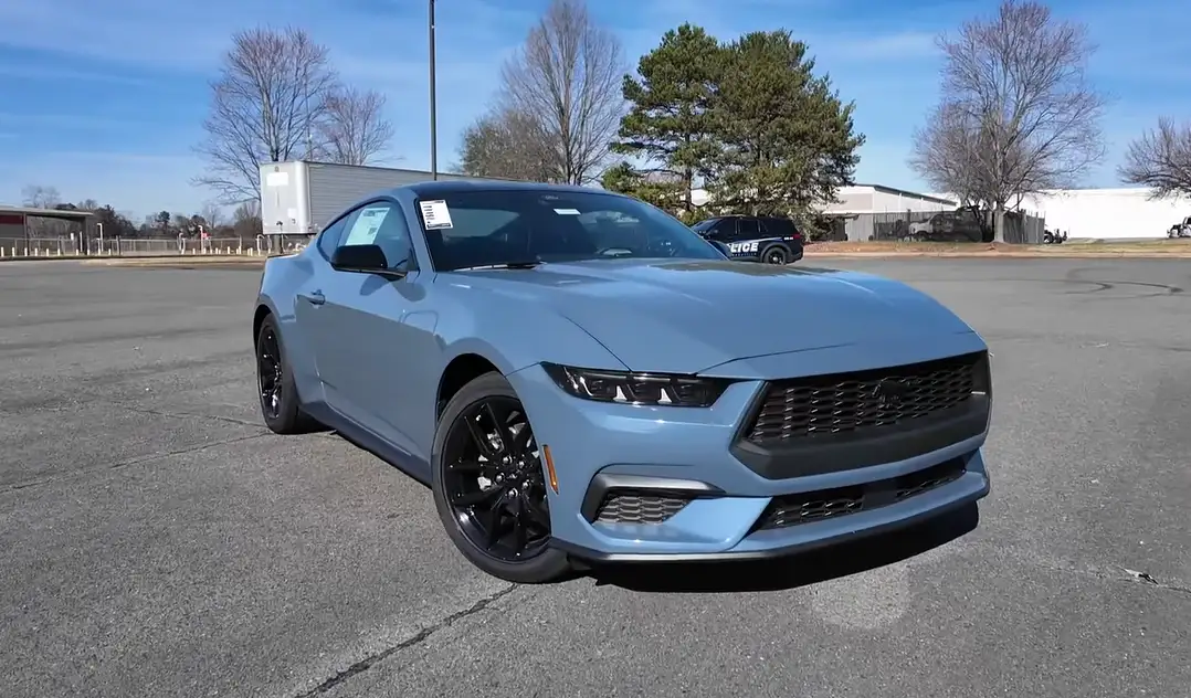 Ford Mustang EcoBoost 2026 best stylish coupe under 40k starting at 32640 with 315 hp 4-cylinder aggressive look most trunk space in group large digital screens and best choice for tall drivers and long-distance daily driving