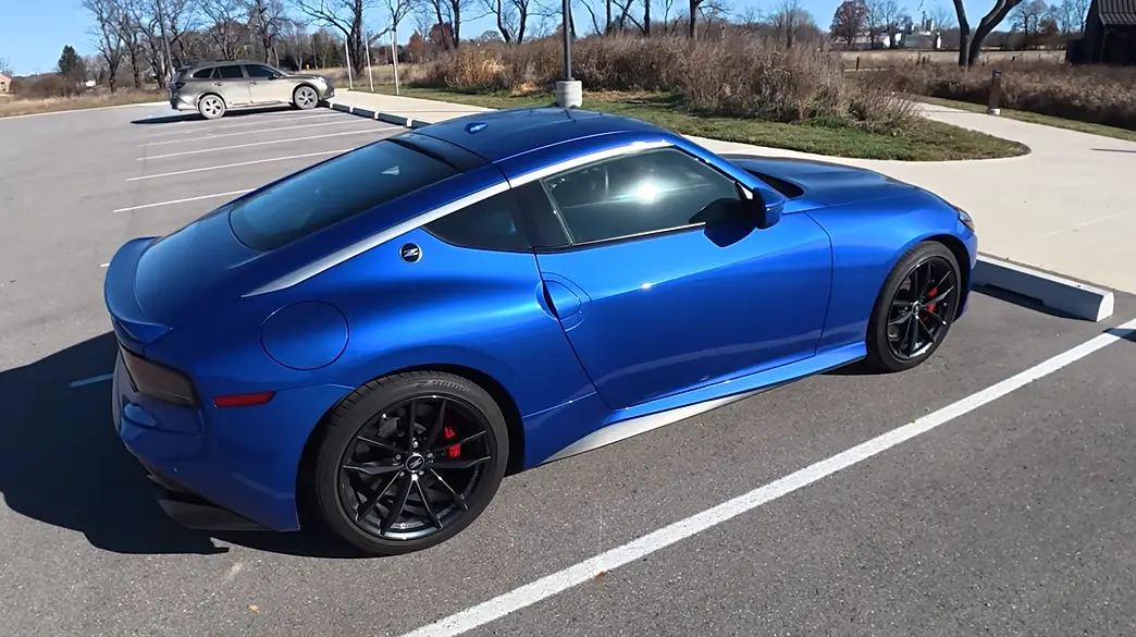 Nissan Z Sport 2026 honorable mention starting at 42900 with 400 hp base price often creeps just over 40k at dealer markups best raw performance of the group 18 city 24 highway MPG and twin-turbocharged V6 power
