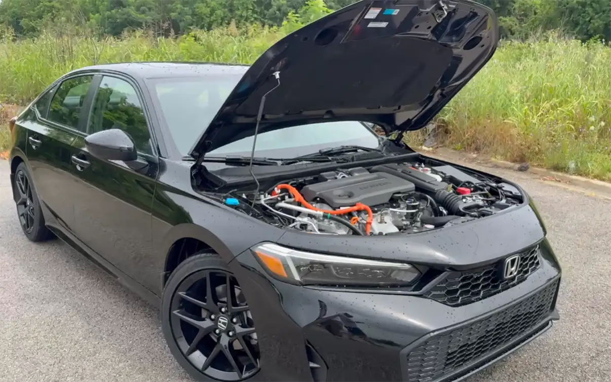 2026 Honda Civic Sedan engine showing 2.0L 4-cylinder 150 horsepower delivering 32 city 41 highway MPG best in class fuel economy for daily commuting compared to Civic Hatchback 30 city 38 highway