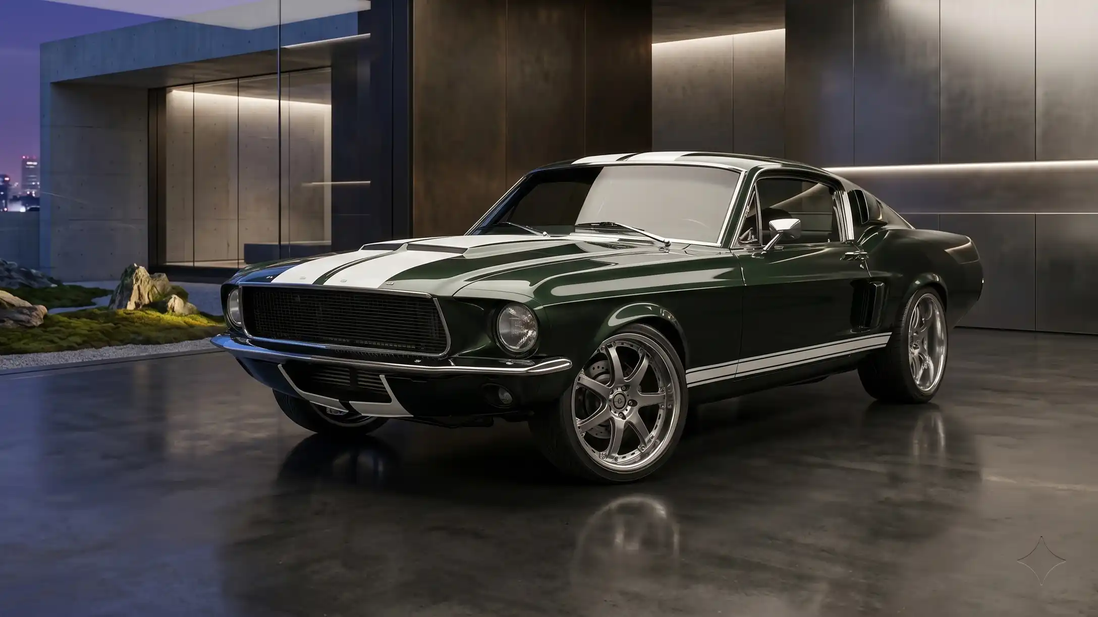 1967 Ford Mustang Fastback Tokyo Drift opening scene Sean Boswell American muscle car with Nissan RB26 engine swap JDM hybrid build