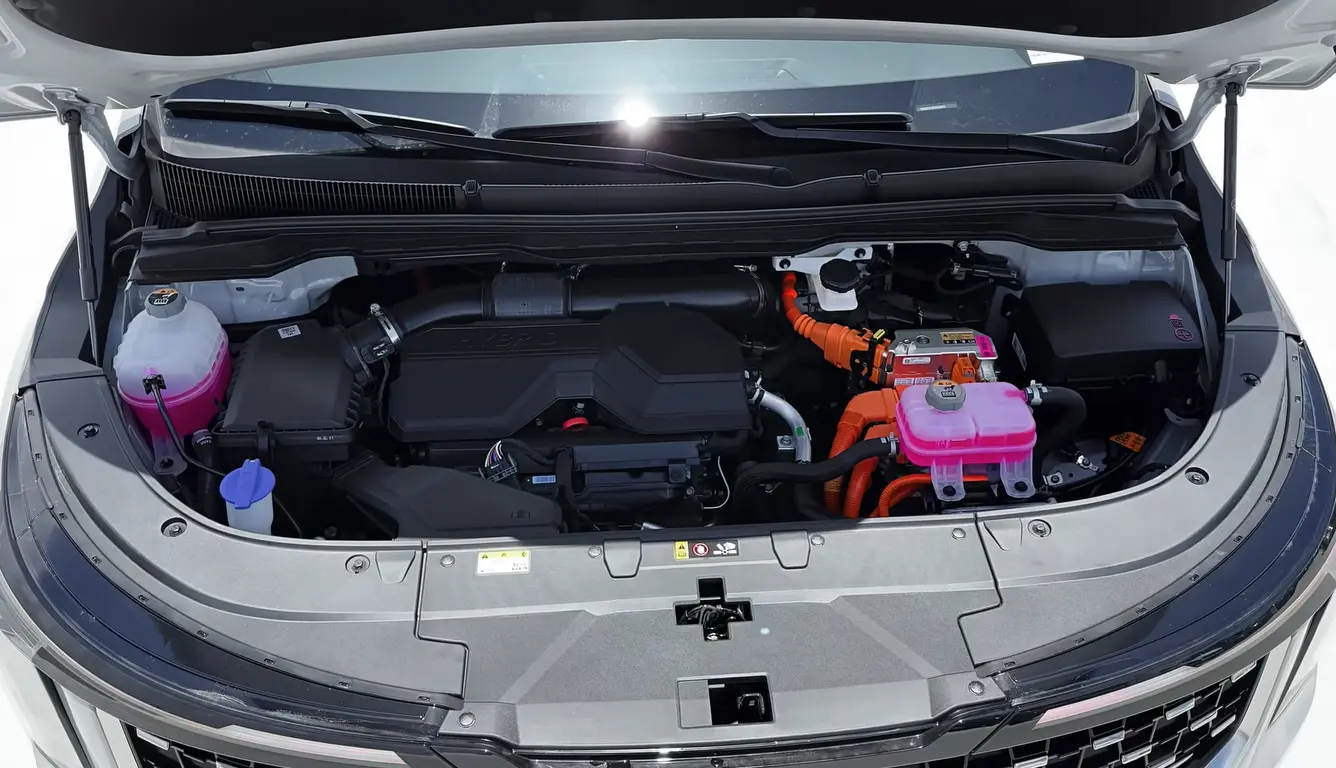 Kia Carnival 2026 engine showing gas-only powertrain averaging 24.5 MPG in NCR mixed driving test 21 city 28 highway EPA ratings and fair fuel economy for an 8-seat family MPV on long road trips with big family cargo loads
