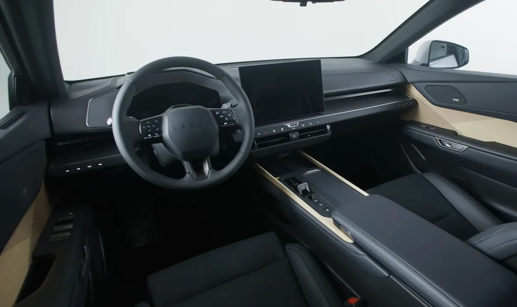 Lexus ES 350h 2026 interior showing Lexus Safety System 4.0 standard sixth-generation hybrid system smooth quiet premium cabin design and comfort-focused layout for long-distance drivers who prioritize refinement over cargo space