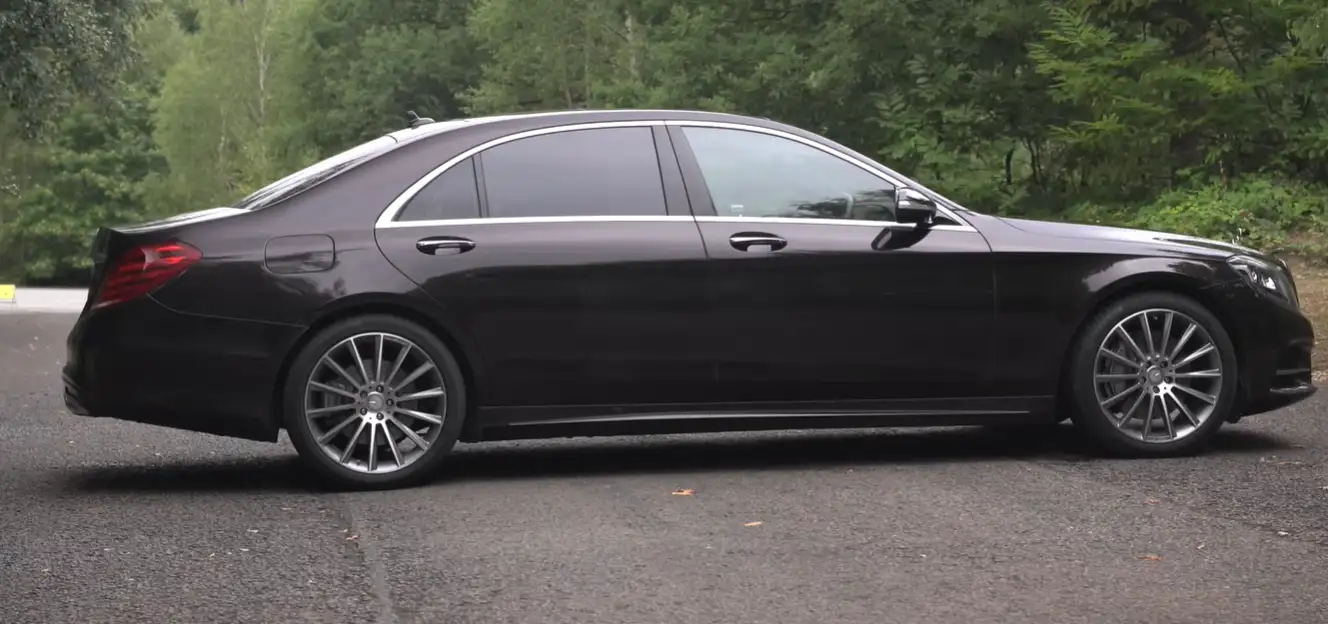 Mercedes-Benz S-Class W222 armored luxury sedan Furious 7 Ramsey God's Eye device chase plot 4.7L biturbo V8 flagship