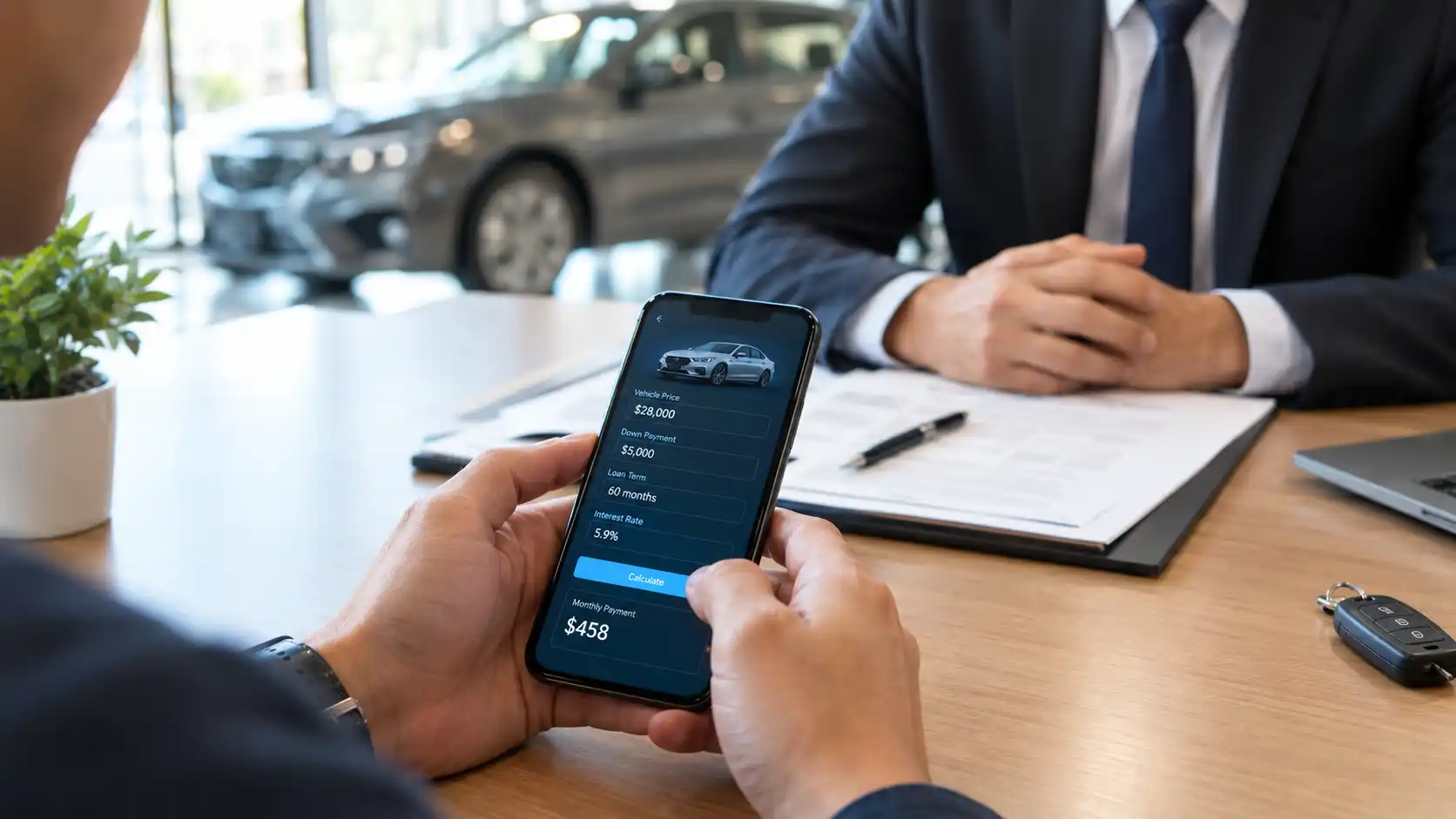 Car payment calculator amortization formula out-the-door price monthly payment estimate before dealer negotiation buying guide
