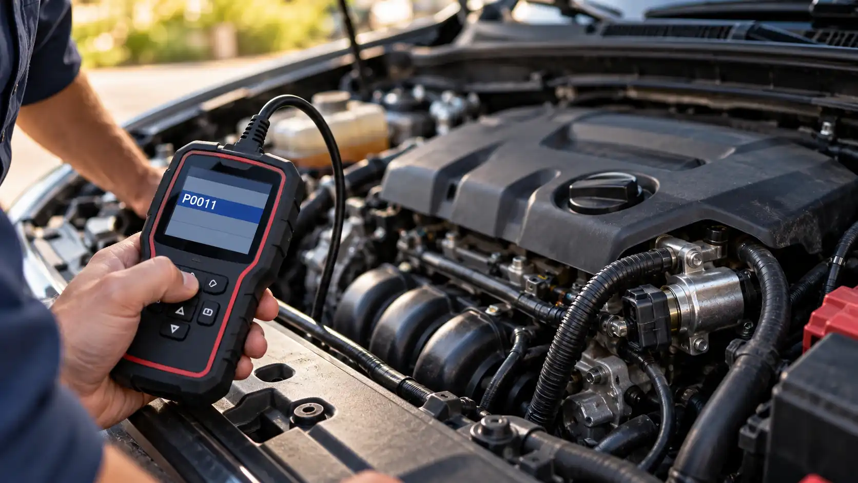 P0011 code symptoms rough idle hesitation power loss check engine light reduced fuel economy camshaft timing over-advanced diagnosis