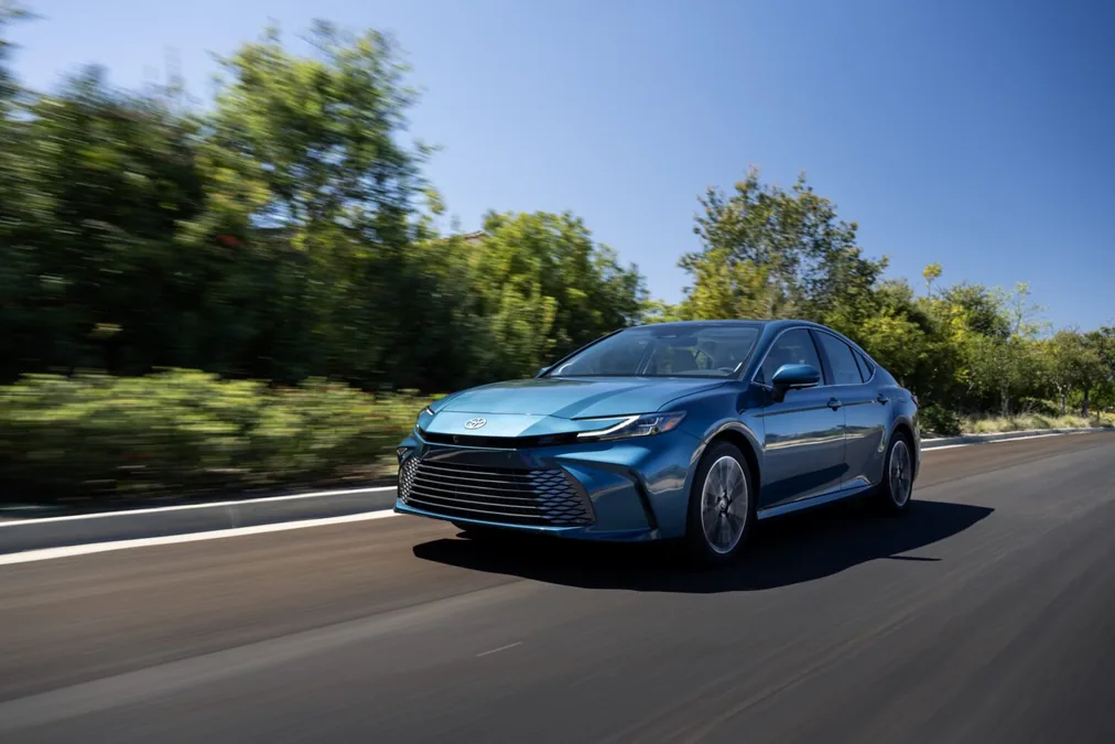 2026-2027 Toyota Camry XLE AWD in Ocean Gem official press photo