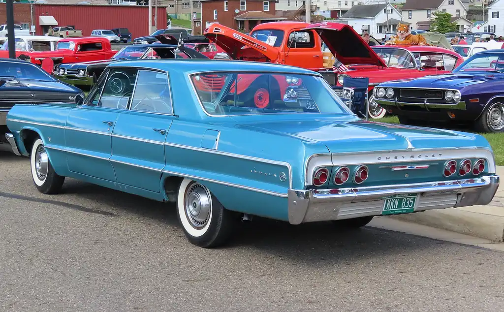1964 Chevrolet Impala - rear 3/4 exterior (1964 Sport Sedan)