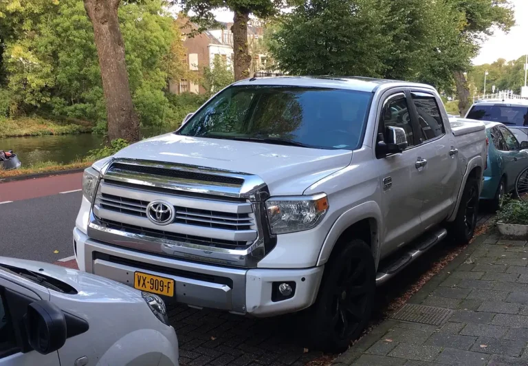 Silver 2014 Toyota Tundra 5.7 V8 CrewMax pickup parked on a street