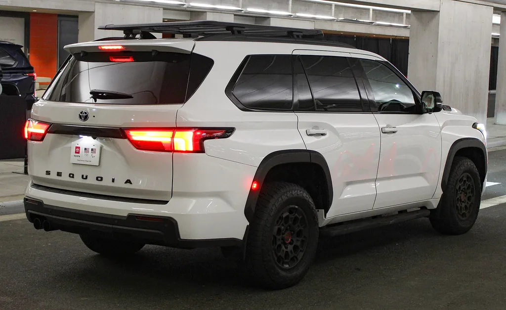 2023 Toyota Sequoia TRD Pro - rear 3/4 exterior, TRD Pro