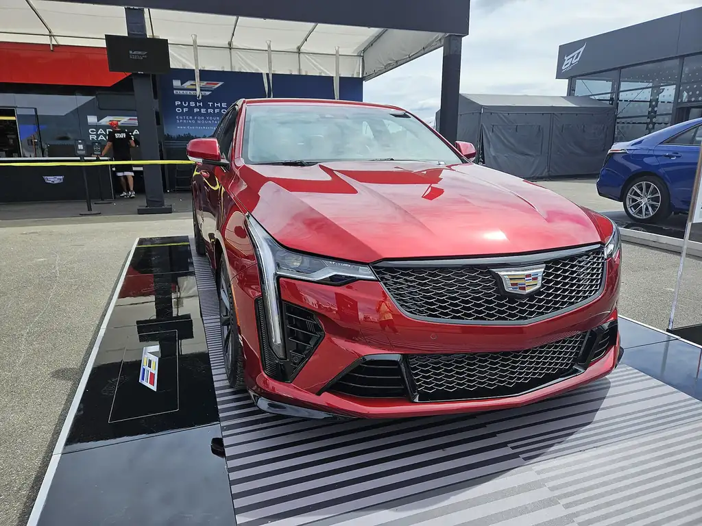 2024 Cadillac CT4-V Blackwing (2022-2025 MY) - front exterior, second angle (show display)