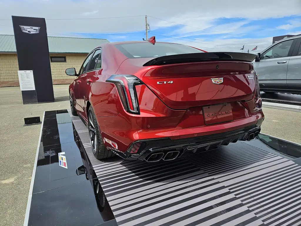 2024 Cadillac CT4-V Blackwing (2022-2025 MY) - rear 3/4 exterior (show display)