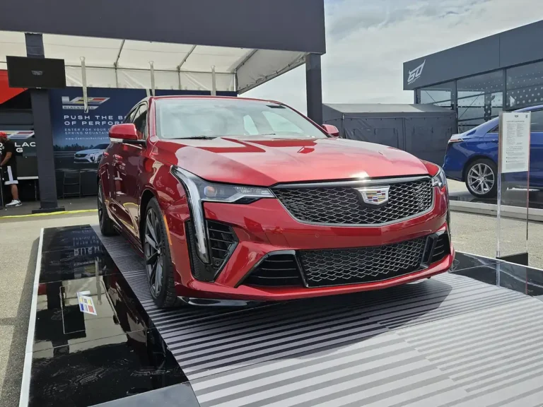 2024 Cadillac CT4-V Blackwing (2022-2025 MY) - front 3/4, exterior (show display)