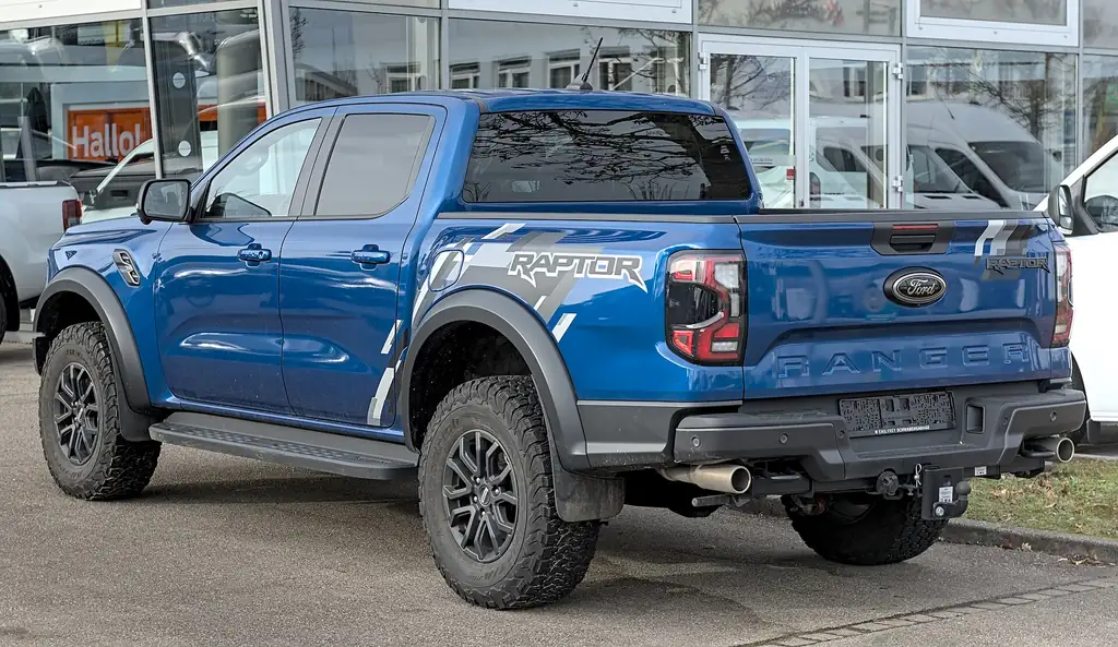 2024 Ford Ranger Raptor - rear 3/4 exterior (P703 Raptor)