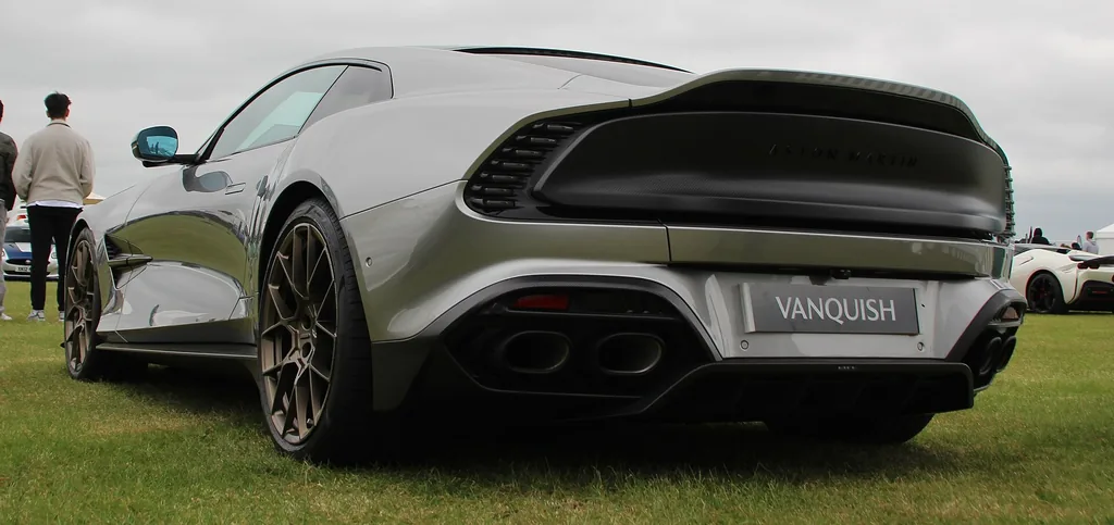 2025 Aston Martin Vanquish (3rd gen) - rear exterior (quad exhausts, Kamm tail)
