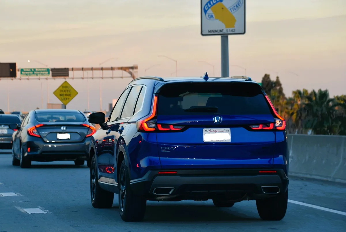 Honda CR-V Hybrid Sport (sixth generation) on a US highway