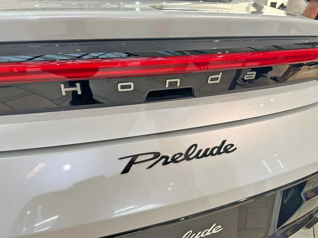 2025 Honda Prelude - rear light bar and Prelude script detail