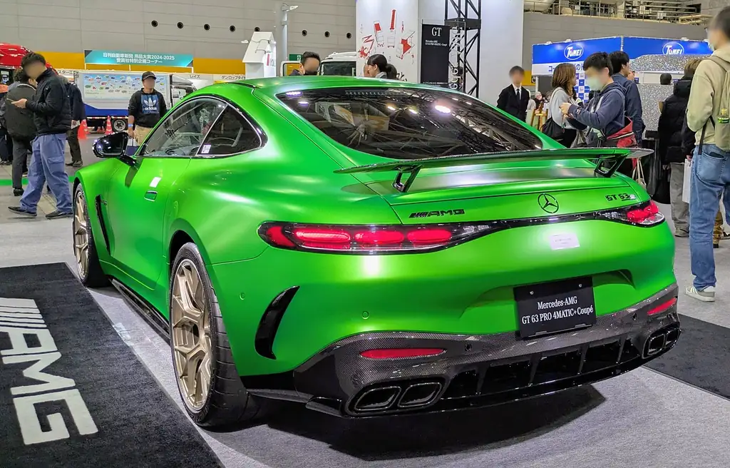 2025 Mercedes-AMG GT Coupe (C192) - rear 3/4 exterior (C192 GT 63 PRO, auto show)