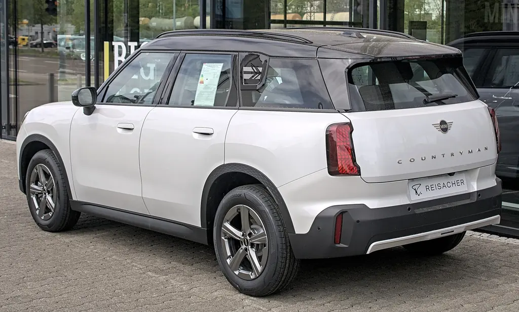 2025 MINI Countryman (3rd gen U25) - rear 3/4 exterior, white