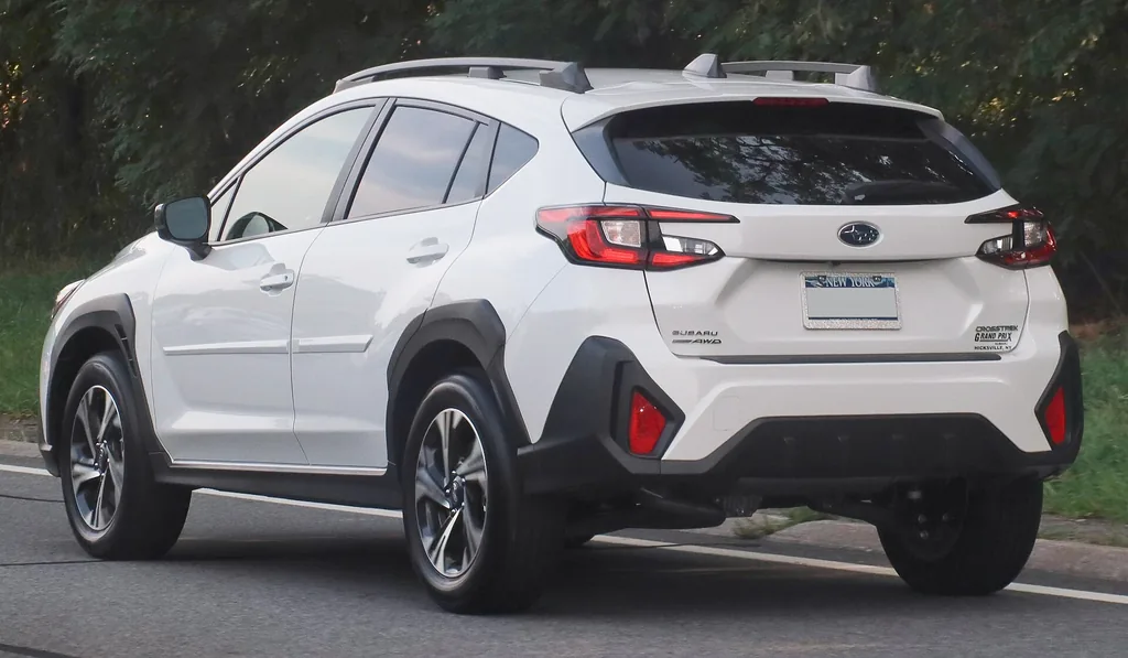 2025 Subaru Crosstrek (3rd gen) - rear 3/4 exterior, white