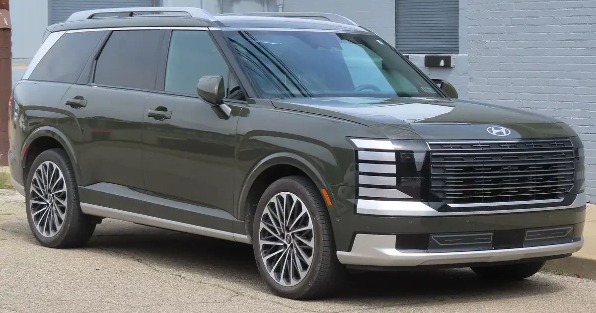 2026 Hyundai Palisade Calligraphy, the redesigned three-row SUV, photographed in Pennsylvania (CC BY-SA 4.0, Wikimedia Commons)
