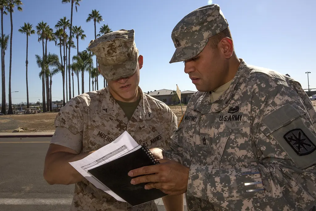Traffic collision investigation training at MCAS Miramar, U.S. Marine Corps photo (public domain)