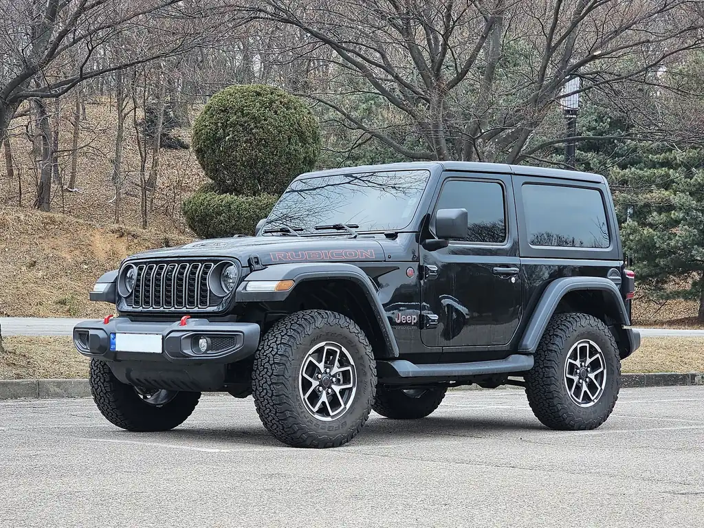 Jeep Wrangler Rubicon 2-door (JL facelift) - side profile exterior, black