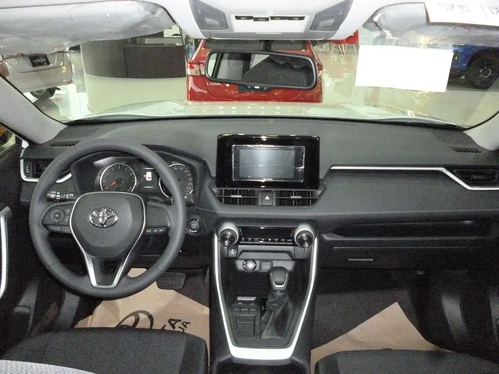 Toyota RAV4 XLE (5th gen, XA50) - dashboard and front seats